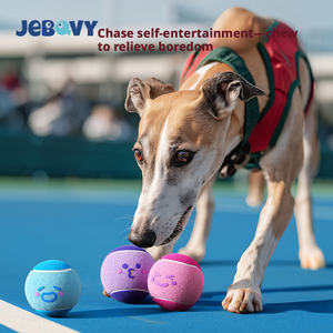 Jouets à mâcher pour chiens sportifs, personnalisables avec logo, écologiques, réalistes, en gros, balles de tennis en caoutchouc, jouet interactif pour <span class=keywords><strong>chien</strong></span> - Product Image 5