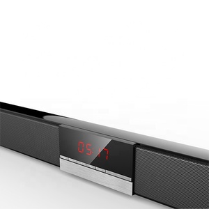 SR100 sound <span class=keywords><strong>bar</strong></span> montaggio a parete barra de sonido blue tooth <span class=keywords><strong>sistema</strong></span> di altoparlanti home theater con sveglia soundbar con subwoofer per tv - Product Image 4
