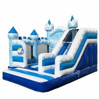 Château gonflable commercial pour enfants à prix abordable avec toboggan, structure de saut en PVC durable pour la location