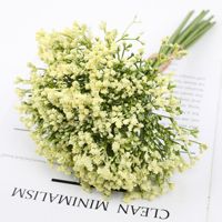 12 pièces bouquet artificiel bébé souffle fausse mousse gypsophile fleur décoration de fête de mariage vraie touche fleurs bricolage maison jardin