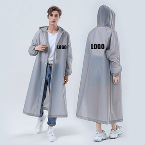 Impermeabile Lungo in EVA Riutilizzabile con Logo Personalizzato, Poncho con Cappuccio per Escursionismo ed Eventi Sportivi - Product Image 1