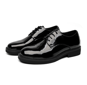 TSB0614 Chaussures de bureau pour hommes, uniformes, chaussures en cuir, chaussures en cuir noir brillant - Product Image 6