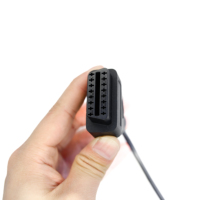 Cable de datos y alimentación USB a OBD2 de 16 pines hembra para herramienta de diagnóstico de escáner OBD2, escáner de diagnóstico de coche J1962 OEM
