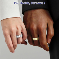 Étanche En Acier Inoxydable Fitness Tracker Smartring pour Hommes Femmes Santé Moniteur Fitness Sport Suivi Podomètre Smart Ring