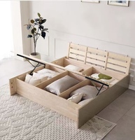 Mobilier européen de chambre à coucher en bois massif fait à la main lit classique de style européen lit royal doux au design de luxe