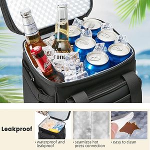 Sac à <span class=keywords><strong>déjeuner</strong></span> isotherme et boîte à lunch pour hommes - Sac à <span class=keywords><strong>déjeuner</strong></span> réutilisable à double compartiment pour femmes, sac isotherme souple extensible et étanche - Product Image 5
