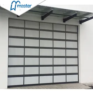 Master Well manufacturer wholesale modern high quality aluminum garage doors with clear mirror glass