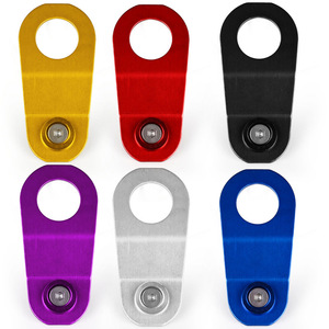 Auso-Racing Universal Car Radiator <b>Bracket</b> Aluminum Support Clip For Retrofit Upgrade Red Blue Purple Gold Black <b>Silver</b> - Product Image 2