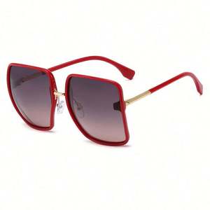 Lunettes de soleil tendance 2021, logo personnalisé, luxe, monture plate, grandes lunettes de soleil pour femmes, lunettes de soleil surdimensionnées - Product Image 6
