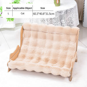 Großhandel Indoor-Holz-Katzenbett mit erhöhter Liegefläche, Holz-Haustierbett für Welpen - Product Image 6