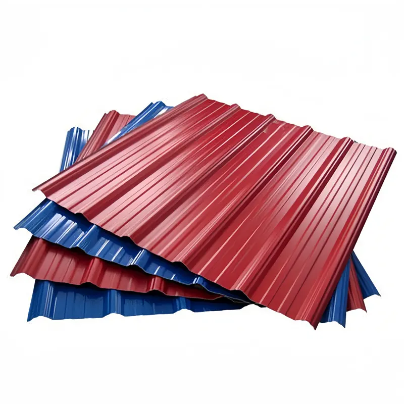 Bahan logam untuk atap baja bergelombang lembar atap dengan baja PPGI atau warna aluminium dilapisi tersedia