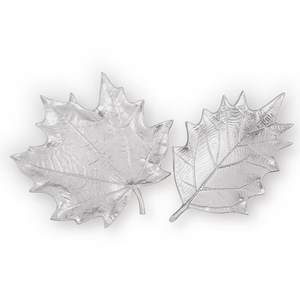 Plateau décoratif en aluminium personnalisé de haute qualité pour les maisons plateau de décoration avec assiettes de vaisselle finies argent nickelé - Product Image 4