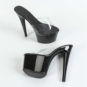 Zapatos de Tacón de Aguja Transparentes de 16 cm para Mujer, Zapatos de Plataforma Impermeables para Pasarela, Tacones Altos para Hombre - Product Image 6