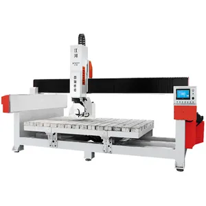 Ganger cnc sinterlenmiş taş mermer granit freze mutfak 4 eksen karo kesme GQ-3220A su jeti makinesi köprü slab kesici