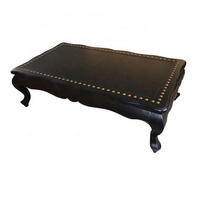 Table basse rectangulaire en bois massif de chêne, style ferme classique antique français HL310-1, pour la maison et l'hôtel