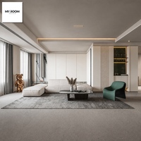 Diseños Interiores Modernos y Lujosos para Sala de Estar con Servicio Profesional de Renderizado 3D