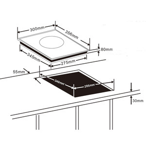 Piano Cottura a Induzione Lacor 2000W, Zona Singola, Controllo Touch, Superficie in Ceramica - Product Image 2