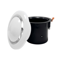Salon en gros, placard, salle de bain, cuisine plastique ABS réglable rond plafond évent couverture-Soffite disque évent Valve