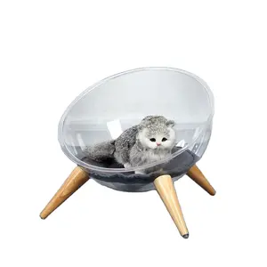 豪华亚克力和有机玻璃宠物床定制廉价亚克力宠物狗沙发床房子狗猫宠物床出售