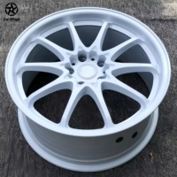 Jantes DW Custom Forgées Plein Argent Pterostigma à Rayons Blancs 17 18 19 20 21 Pouces Soundbow Clapper Adaptées pour Honda Civic Type R