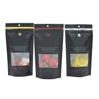 Pochette d'emballage alimentaire en plastique mat refermable avec logo personnalisé imprimé fermeture à glissière anti-odeur sac en mylar 5 mil