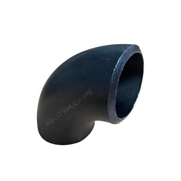 ANSI B16.9 LR BW ASTM A234 GR.WPB SCH40 Butt Weld 90 Degree Carbon Steel Elbow thumbnail-1