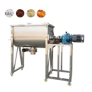 Small laboratory scale ribbon blender powder mixing ribbon blender chilli condiments mixer 50kg 100 kg spice mixing machine