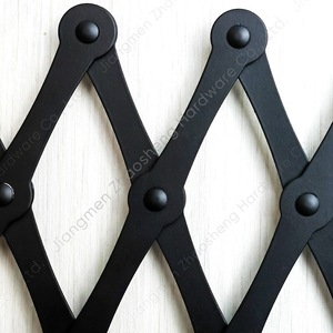 Over Door Coat <b>Hooks</b> Expandable <b>Black</b> Metal Retractable Storage Rack For Bedroom Closet Organization - Product Image 4