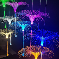 Lampe sphérique en forme de méduse, lampe LED parachute, lumières décoratives, décoration paysagère extérieure colorée