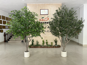 Arbre artificiel de grande taille en PE, Ficus Banyan, Olivier vert, pour décoration intérieure et extérieure, personnalisable en gros - Product Image 3
