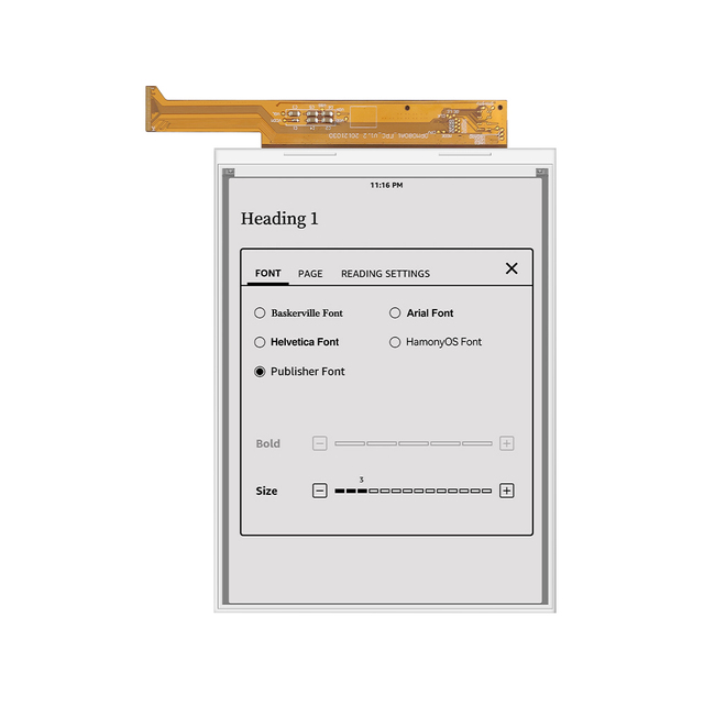 E-Paper Display 8 Inch E-ink Screen Kindle Screen for Hot selling E book Reader Touch E-ink Ebook
