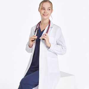 Camici Bianchi per Medici e Dentisti, Camici da Laboratorio per Donna e <span class=keywords><strong>Uomo</strong></span>, Uniformi Ospedaliere Pediatriche, <span class=keywords><strong>Camice</strong></span> Medico Comodo con Colletto - Product Image 2