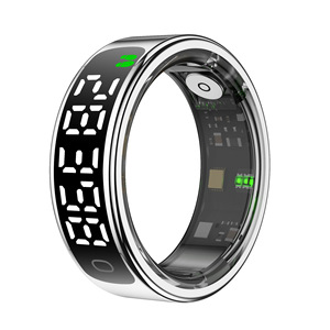 Anillo Inteligente R13 con Pantalla LED, Monitor de Frecuencia Cardíaca, Oxígeno en Sangre, Monitor de Sueño, Resistente al Agua IP68, Control por Aplicación, 5g - Product Image 1