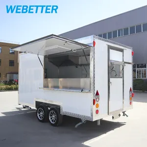 WEBETTER Speisewagen australischer Standard Getränke-Concession-Auflieger Dessert mobile Warmgerichtswagen mit komplettem Küchenausstattung