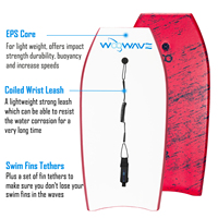 Woowave Bodyboard professionnel de haute qualité avec EPS Core Surfboard pour adulte