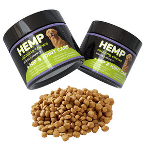 Suplemento para masticar de cáñamo para mascotas para gatos, perros pequeños, cintas de diseño a rayas, efecto calmante, ayuda a reducir la ansiedad, correa para mascotas - Product Image 3