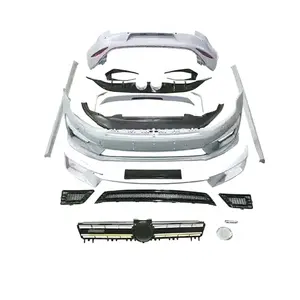 Vendita calda kit carrozzeria paraurti posteriore anteriore gonna laterale per paraurti kit corpo Volkswagen GOLF refilato R400