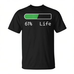 T-shirt Life Percentage, cadeau d'anniversaire de 61 ans pour hommes et femmes, vêtements unisexes - Product Image 2