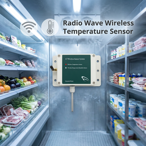 Monitoreo de la cadena de frío Monitor de temperatura ambiente fresco Registrador de temperatura en tiempo real IoT Sensor inalámbrico industrial inteligente - Product Image 1