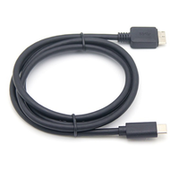 Kabel Data Hard Drive USB Micro BM ke USB tipe-c 3.0 dengan PTFE PVC isolasi nilon