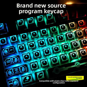 คีย์บอร์ดเชิงกล K65 K70 K68 K95โปร่งใสการออกแบบดวงตาแบ็คไลท์ผลิตจากวัสดุ PBT <span class=keywords><strong>gmk</strong></span> ปุ่มกด - Product Image 2