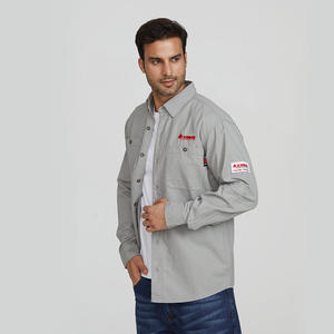 Atacado Desgaste Do Trabalho Do Campo De Petróleo Retardador De Fogo Camisas Segurança Workwear Mecânico Camisa Do Trabalho fr - Product Image 5