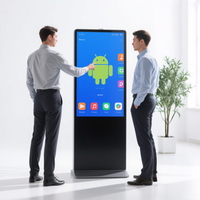 Señalización Digital de pie con pantalla táctil 4K para centros comerciales, tiendas minoristas, subterráneos, publicidad de búsqueda de vías, SDK personalizable