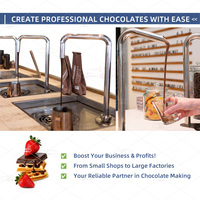 Distributeur de chocolat et de lait LST double 5,5 L en acier inoxydable avec contrôle précis de la température
