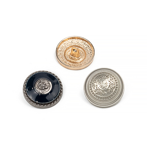Botones de Metal Dorado de Aleación de Zinc para Blazers, Thobes y Abrigos, Botones con Logotipo Personalizado para Trajes, Costura y Manualidades - Product Image 6