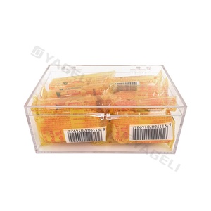 High Quality <b>Clear</b> Acrylic Modern Snack Storage & Display <b>Gift</b> <b>Box</b> with Hinged Lid for Water Resistant Freestanding Design - Product Image 5