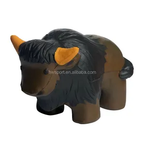 Hot Selling Bulk Custom Pu Anti Stress Ball Buffalo Stress Ball Animal Squeeze Toys With Logo Printed