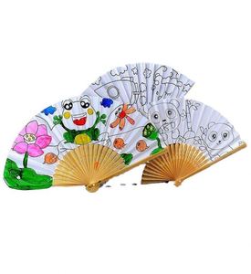 Éventail japonais en bambou uni, petit, durable, pour sublimation, à personnaliser - Product Image 3