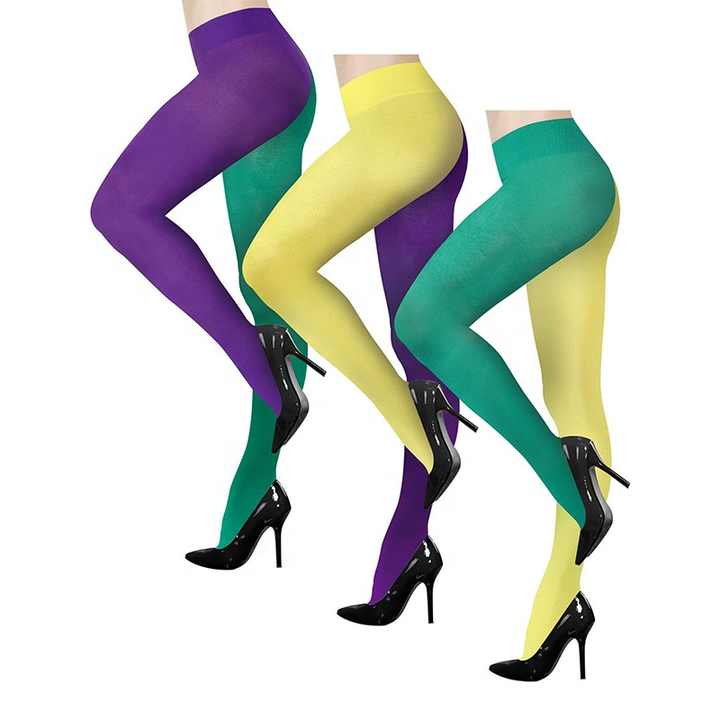 Wholesale Mardi Gras Tights Full Length 