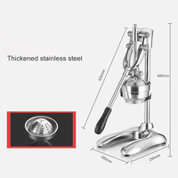 Topverkoper Keukenaccessoires Food Fruit Extractor Citrus Sinaasappelpers Roestvrijstalen Multifunctionele Handmatige Juicer Machine